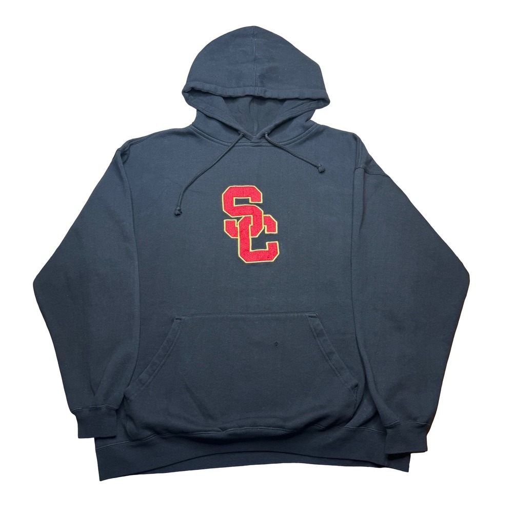 Vintage 2000s USC Trojans black college hoody